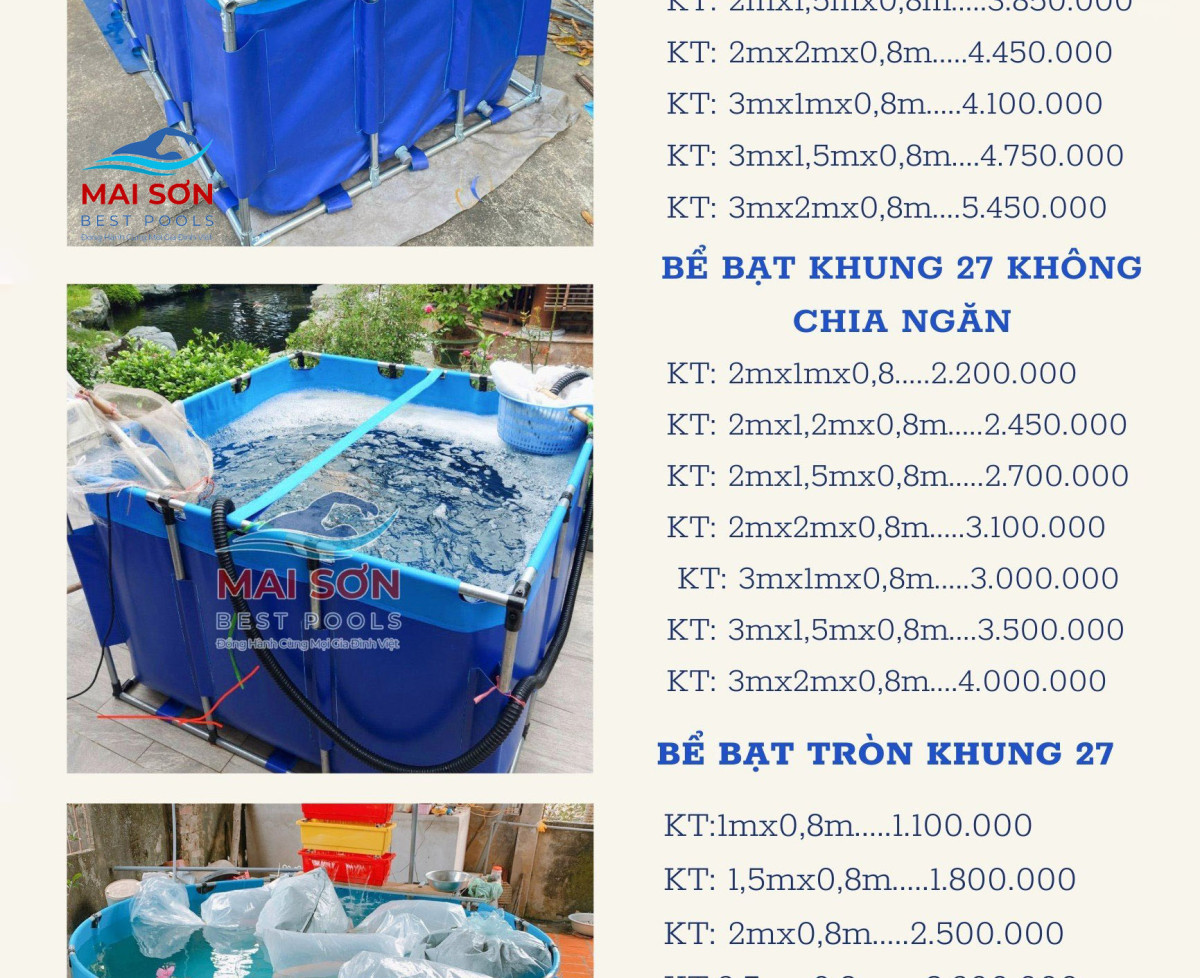 Bể Nuôi Cá Chia Ngăn Lọc Cao Cấp thương hiệu Mai Sơn - nhắn sx theo yc