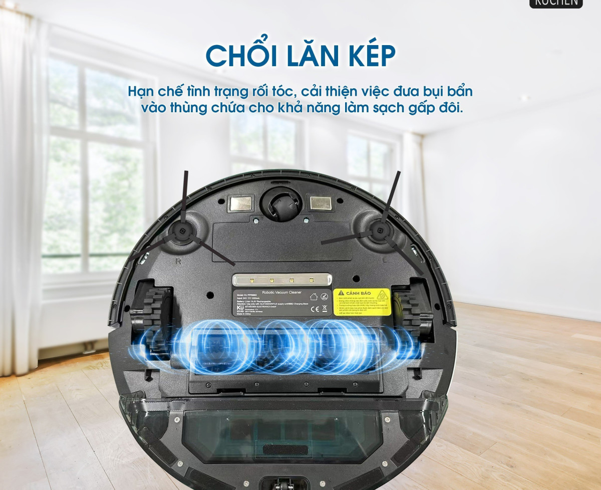 Robot hút bụi lau nhà Ku 8882