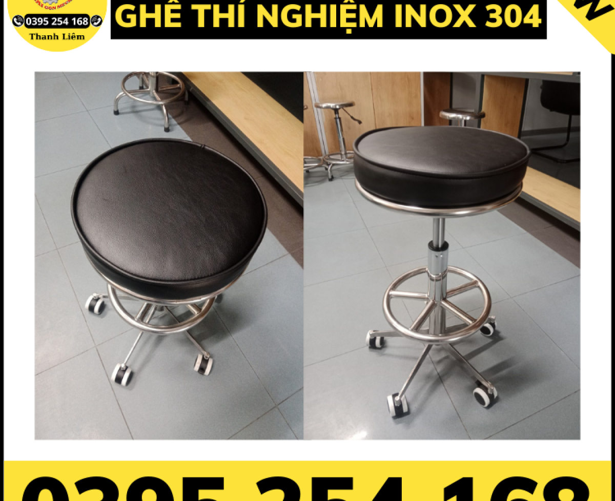 Ghế phòng thí nghiệm inox 304