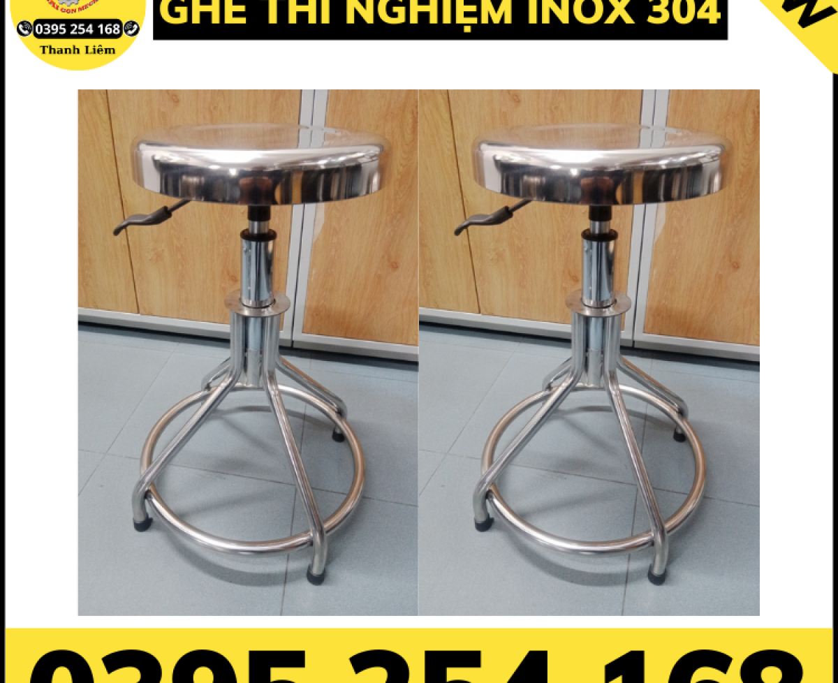 Ghế phòng thí nghiệm inox 304