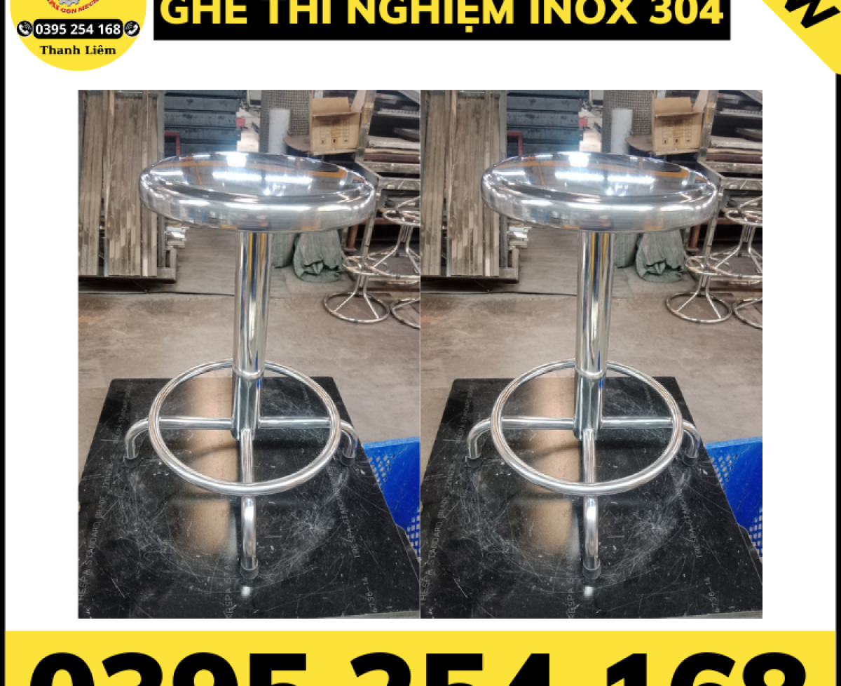 Ghế phòng thí nghiệm inox 304