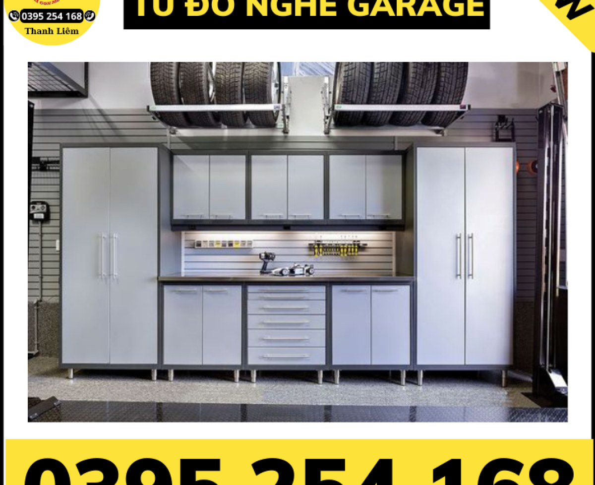 Bộ tủ đựng đồ nghề chuyên dụng  trong các garage ô tô