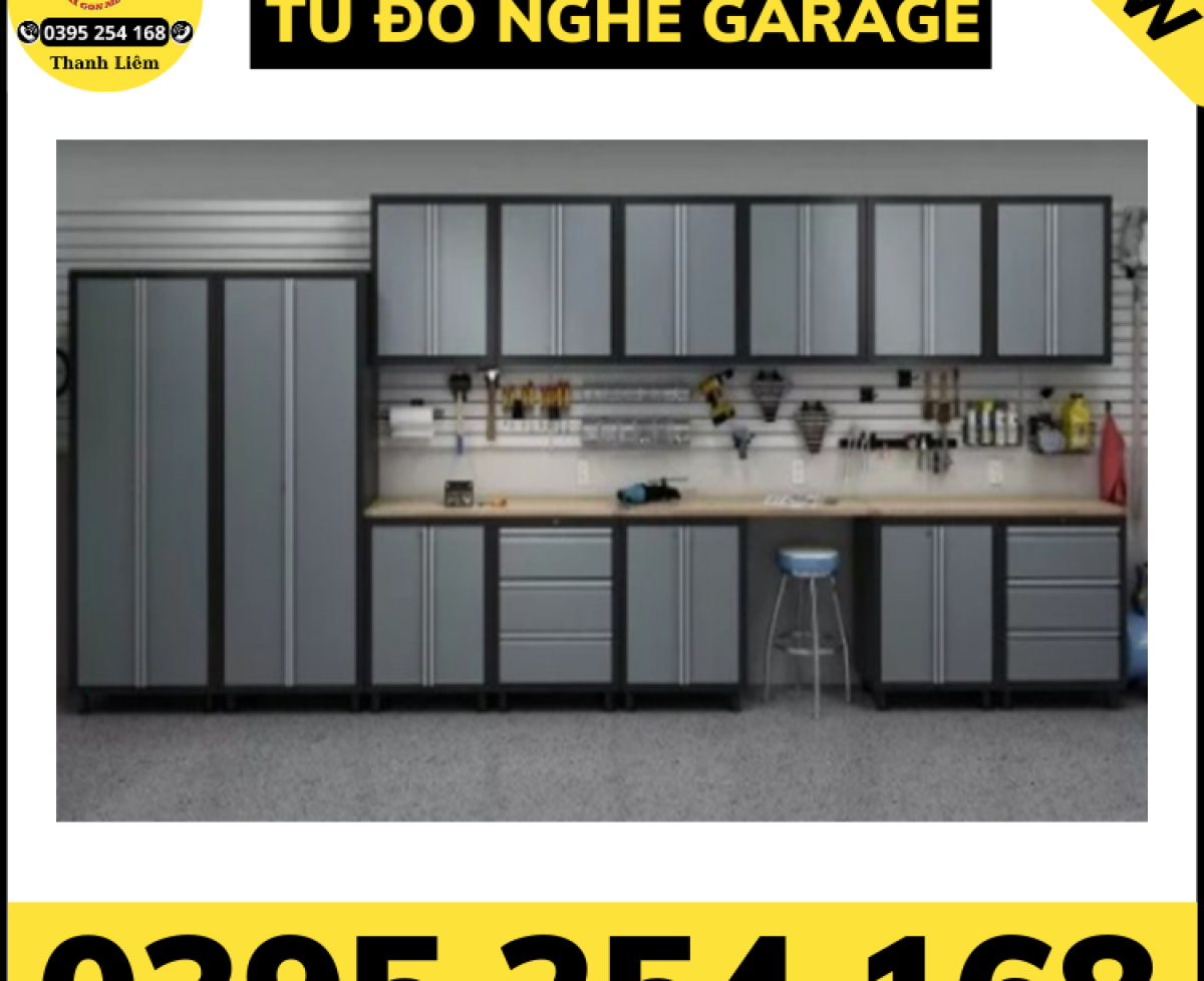 Bộ tủ đựng đồ nghề chuyên dụng  trong các garage ô tô