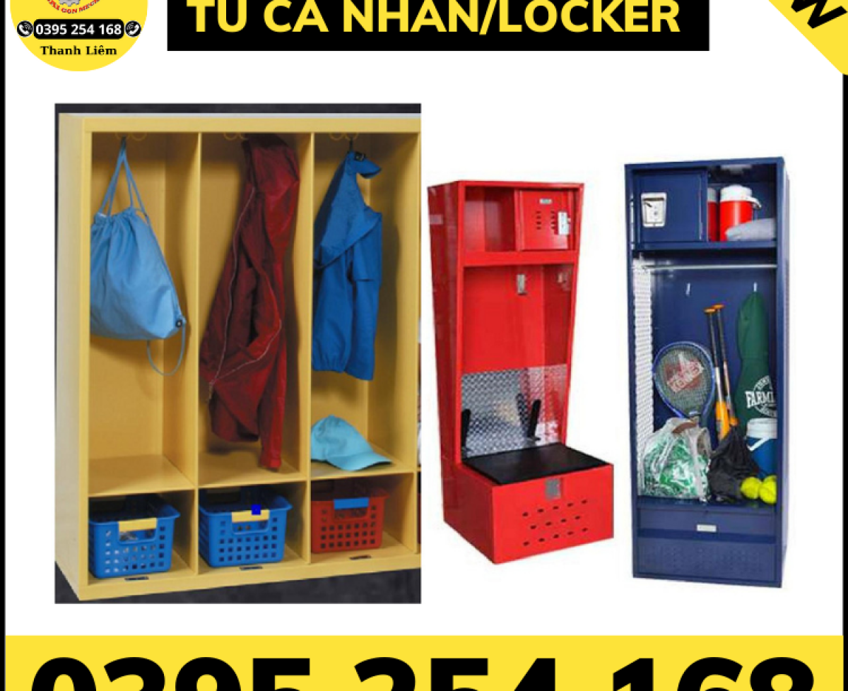 Tủ locker, tủ cá nhân thiết kế theo yêu cầu