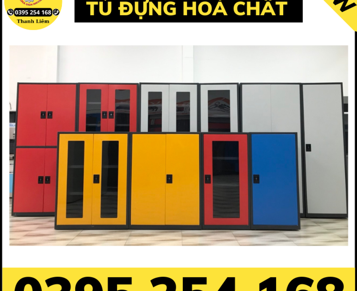 Tủ đựng hóa chất mẫu mới có khay chống tràn