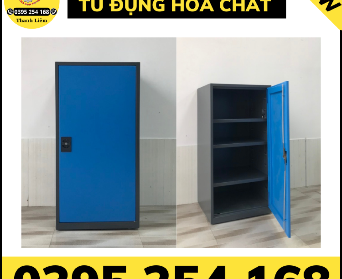 Tủ đựng hóa chất mẫu mới có khay chống tràn