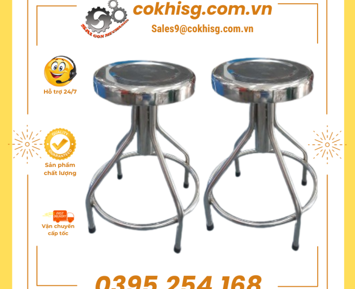 Ghế phòng thí nghiệm inox 304