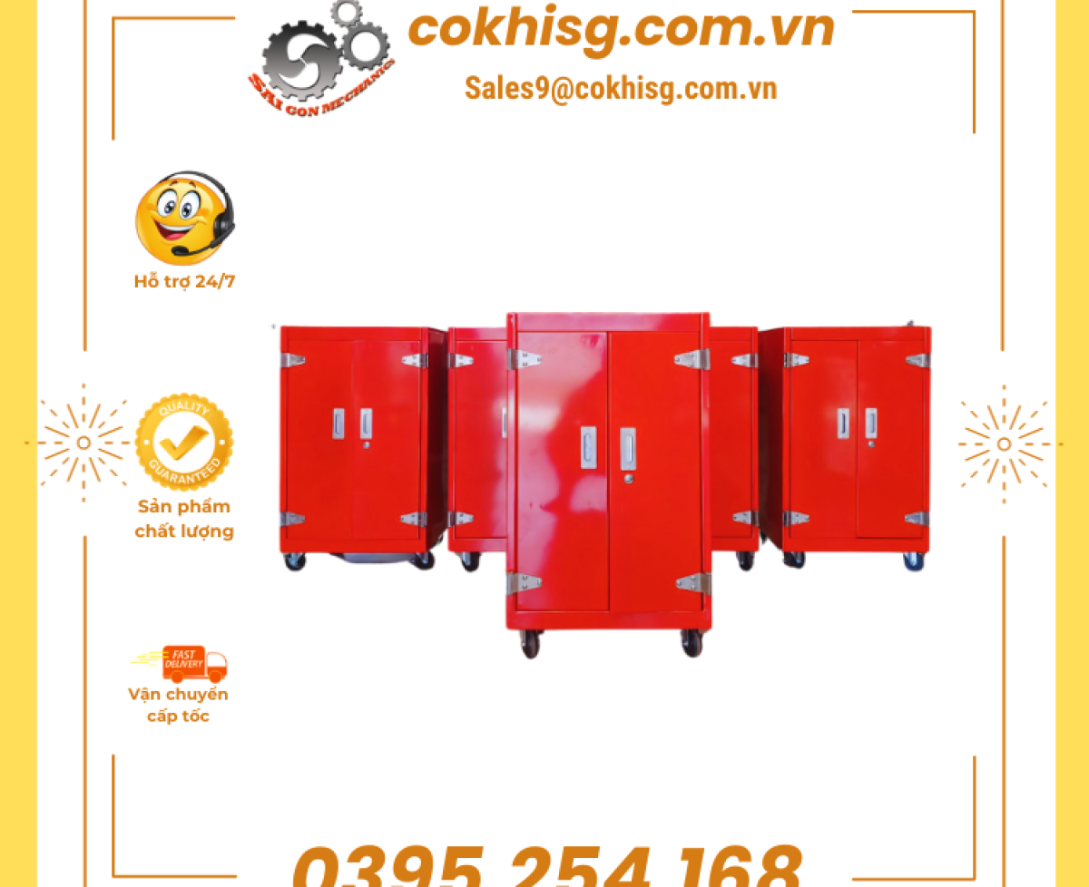 Xe đẩy dụng cụ đồ nghề chuyên dùng trong các garage ô tô