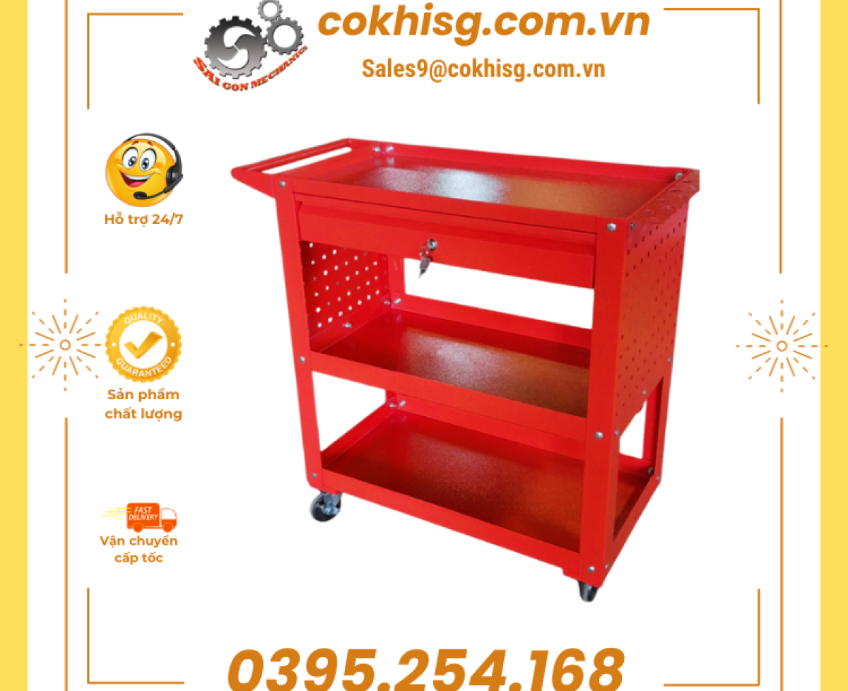 Xe đẩy đồ nghề chuyên dùng trong garage