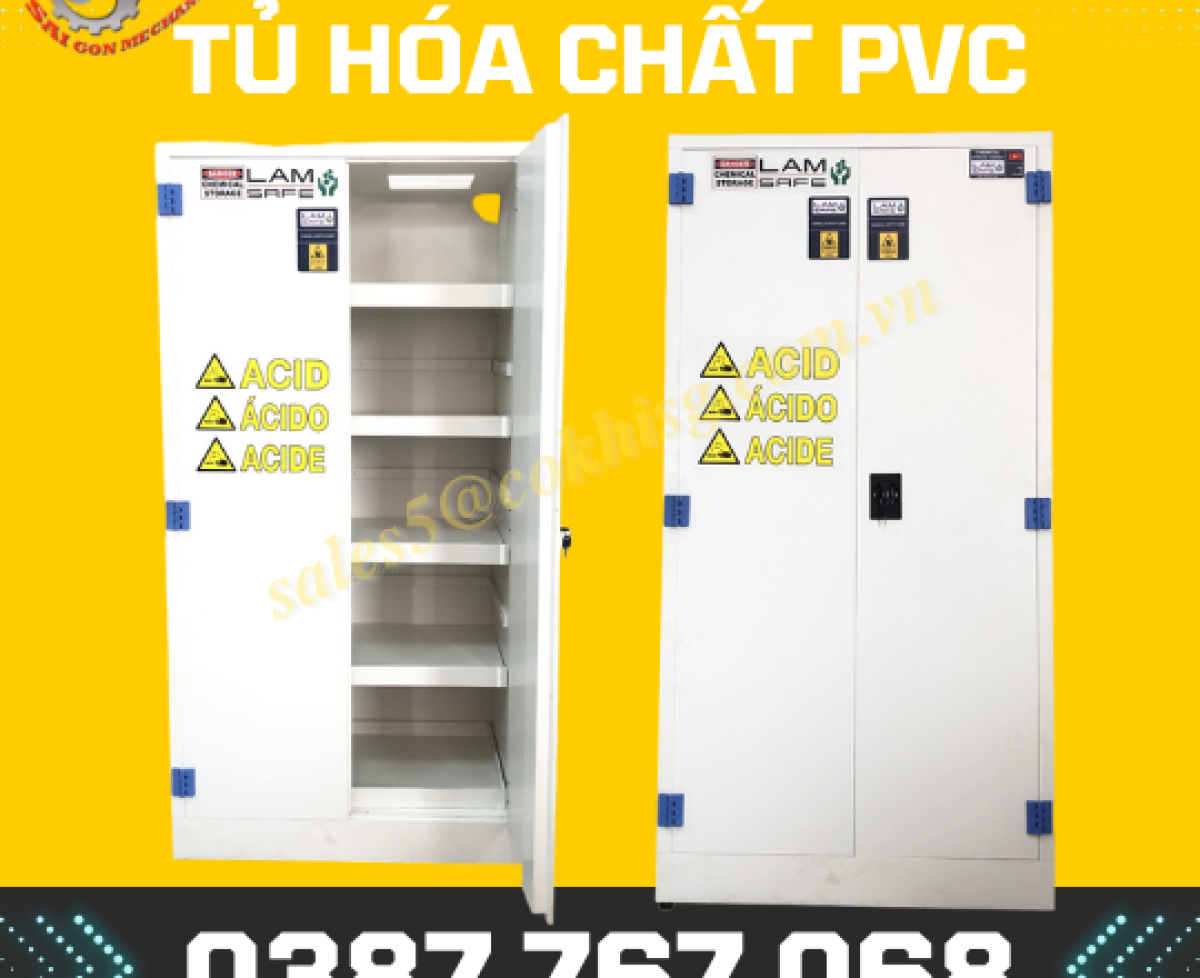 Tủ đựng hóa chất chịu ăn mòn PVC