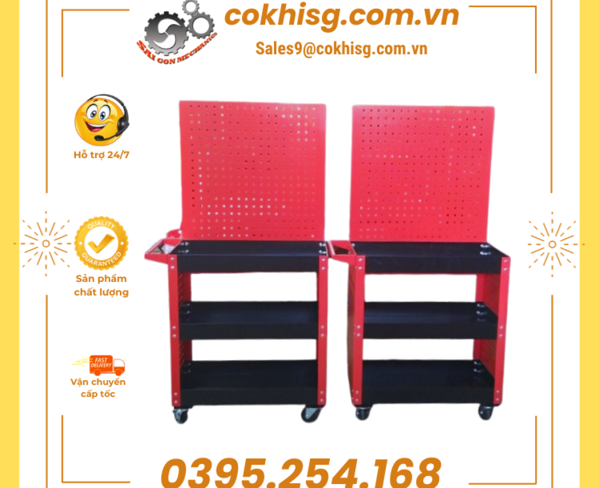 Xe dụng cụ sửa chữa chuyên dùng trong garage