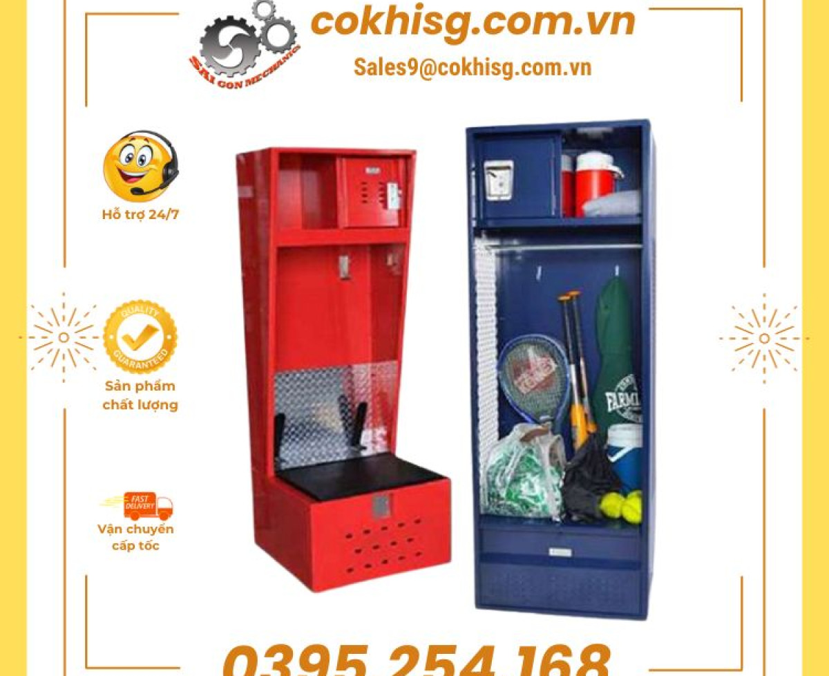 Tủ locker bằng thép sơn tĩnh điện