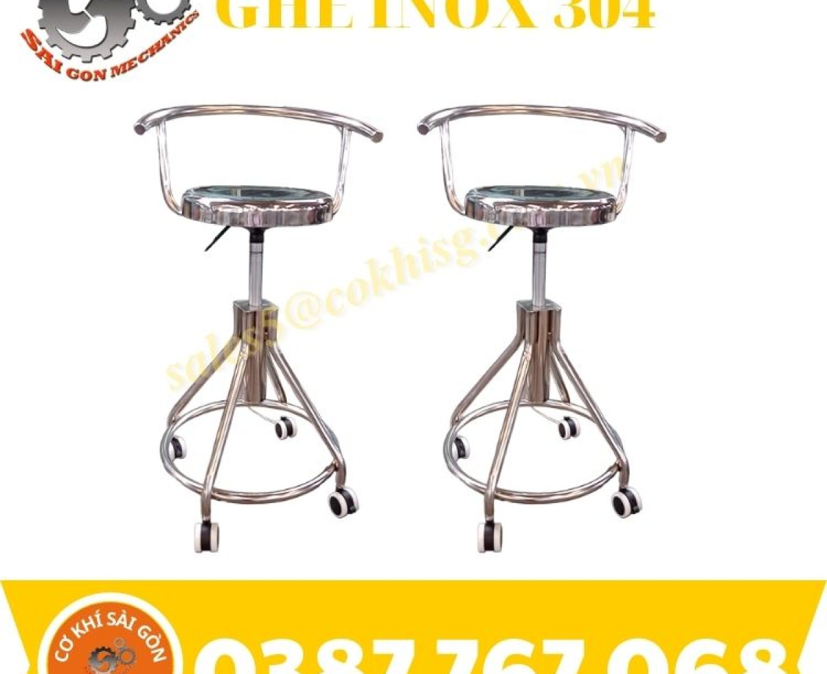 GHẾ THÍ NGHIỆM INOX BỌC NỆM