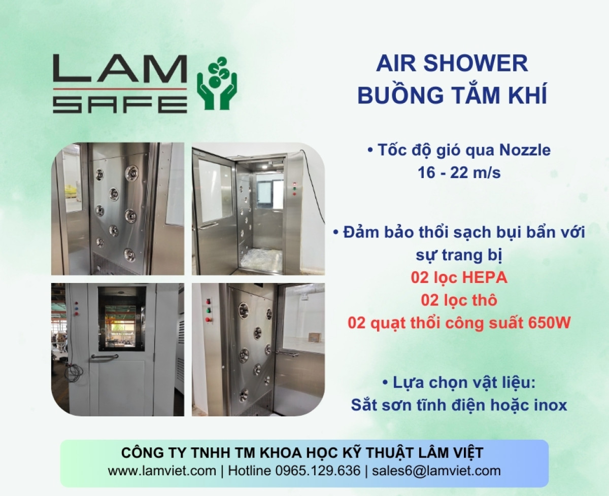 SẢN PHẨM AIR SHOWER - LAMSAFE