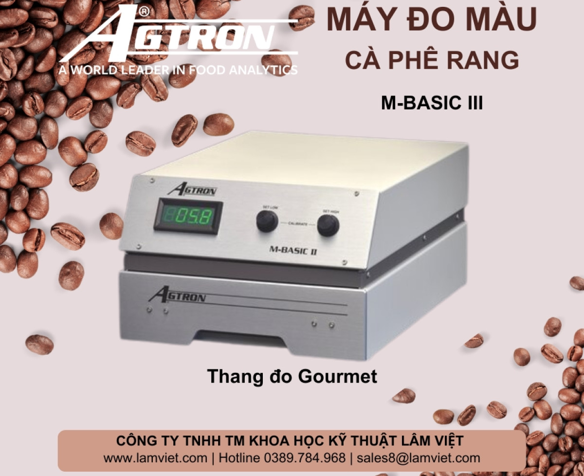 Máy đo độ rang hạt cà phê theo thang Agtron