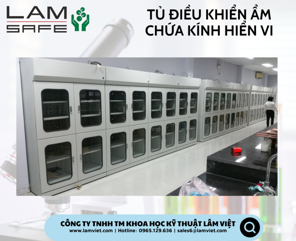 Sản Phẩm Tủ Chứa Kính Hiển Vi - LamSafe