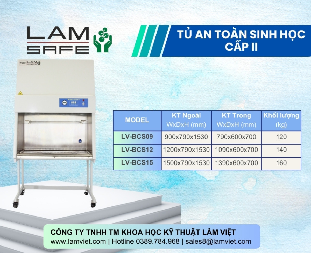 tủ an toàn sinh học cấp 2