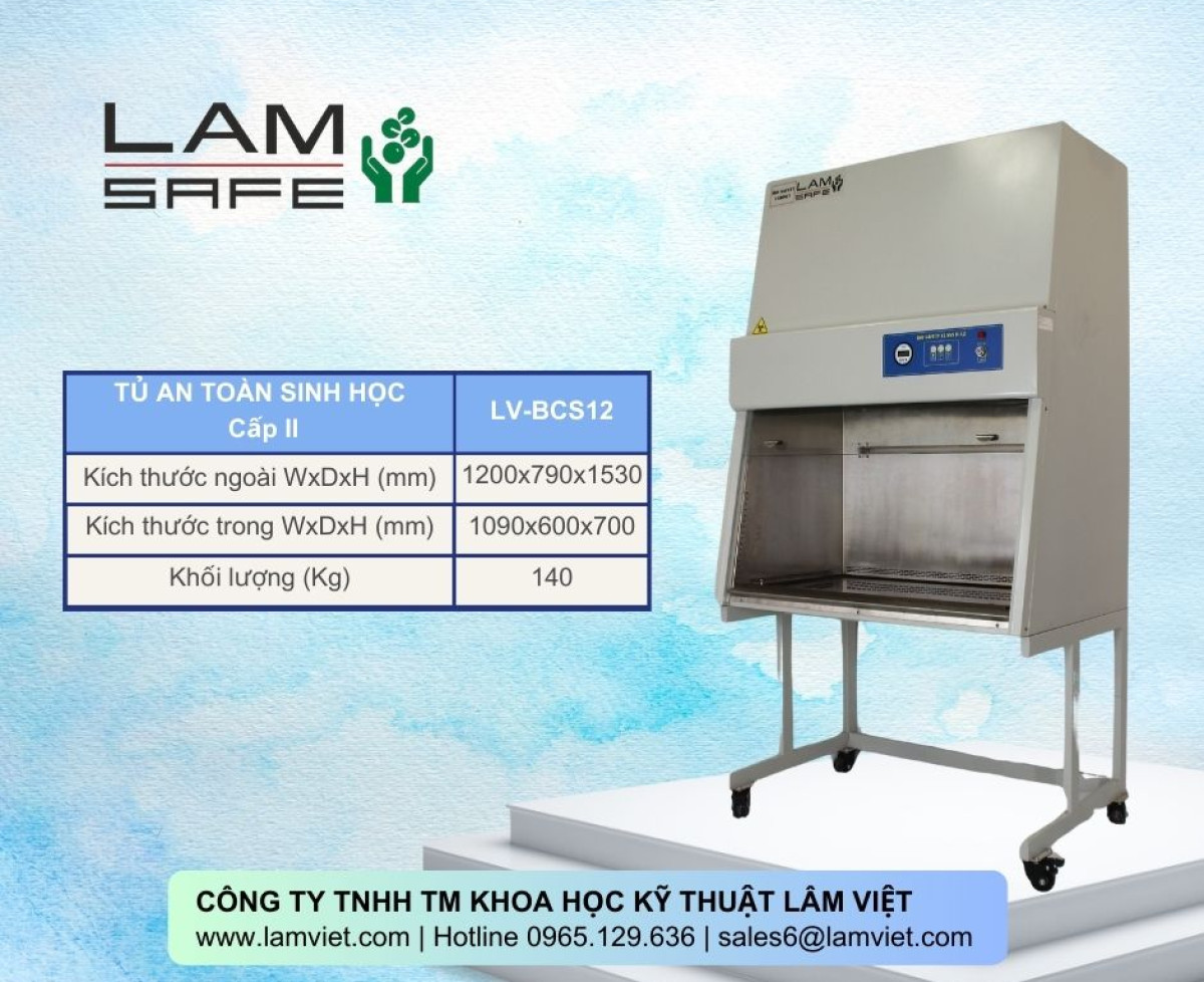 Sản Phẩm Tủ An Toàn Sinh Học Cấp 2 A2 - LamSafe