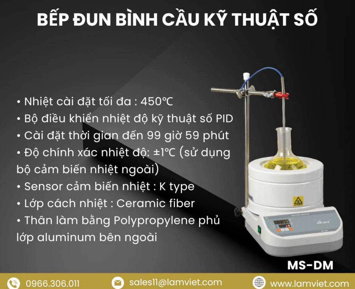 Bếp đun bình cầu Misung