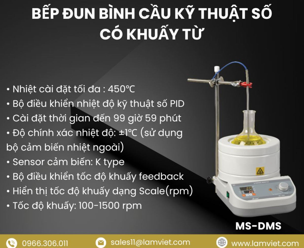 Bếp đun bình cầu Misung