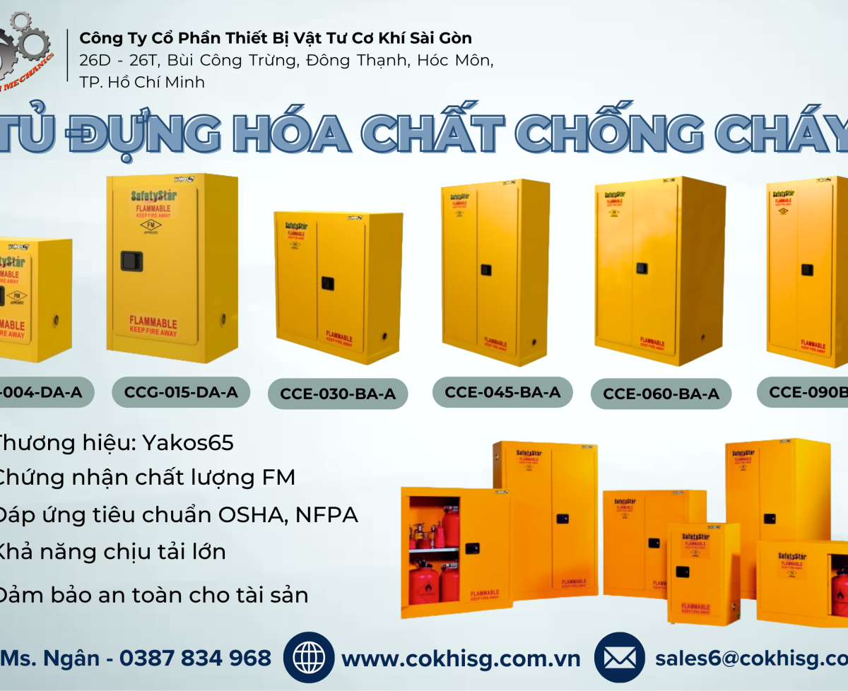 Tủ Đựng Dung Môi Chống Cháy