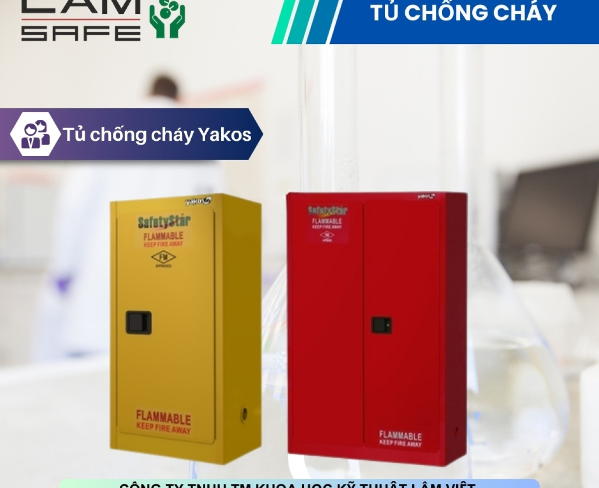 tủ dựng dung môi dễ cháy thương hiệu yakos65