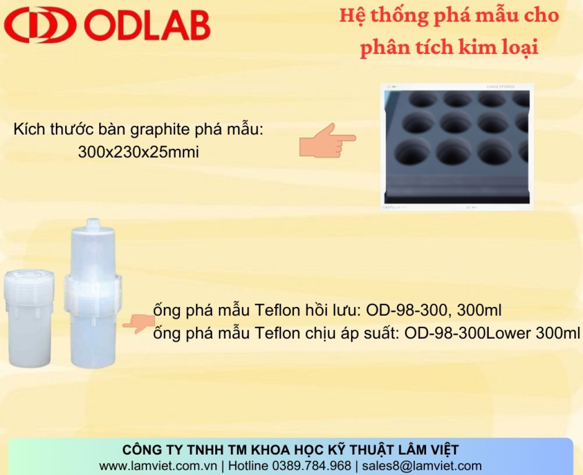 Thiết bị phá mẫu kim loại ODLAB ECO-PRE HT