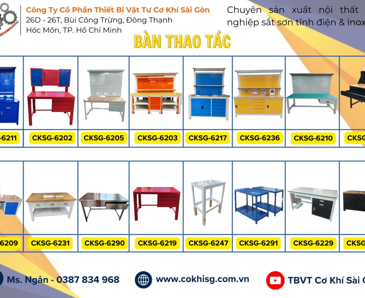 Bàn thao tác giá tốt