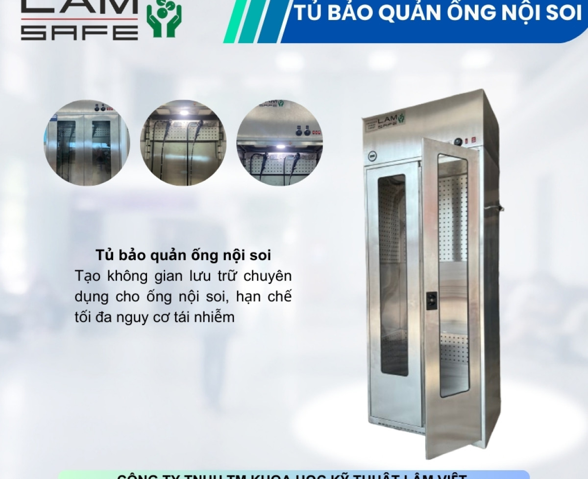 Tủ bảo quản ống nội soi inox 304