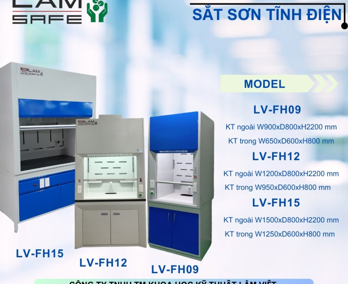 Tủ hút sắt sơn tĩnh điện - Lâm Việt SCI