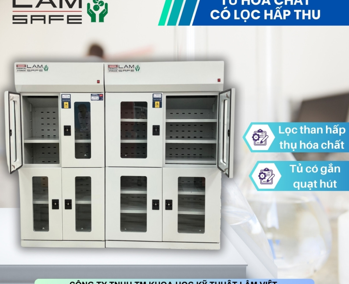 Tủ hóa chất có lọc hấp thu - Lâm Việt SCI