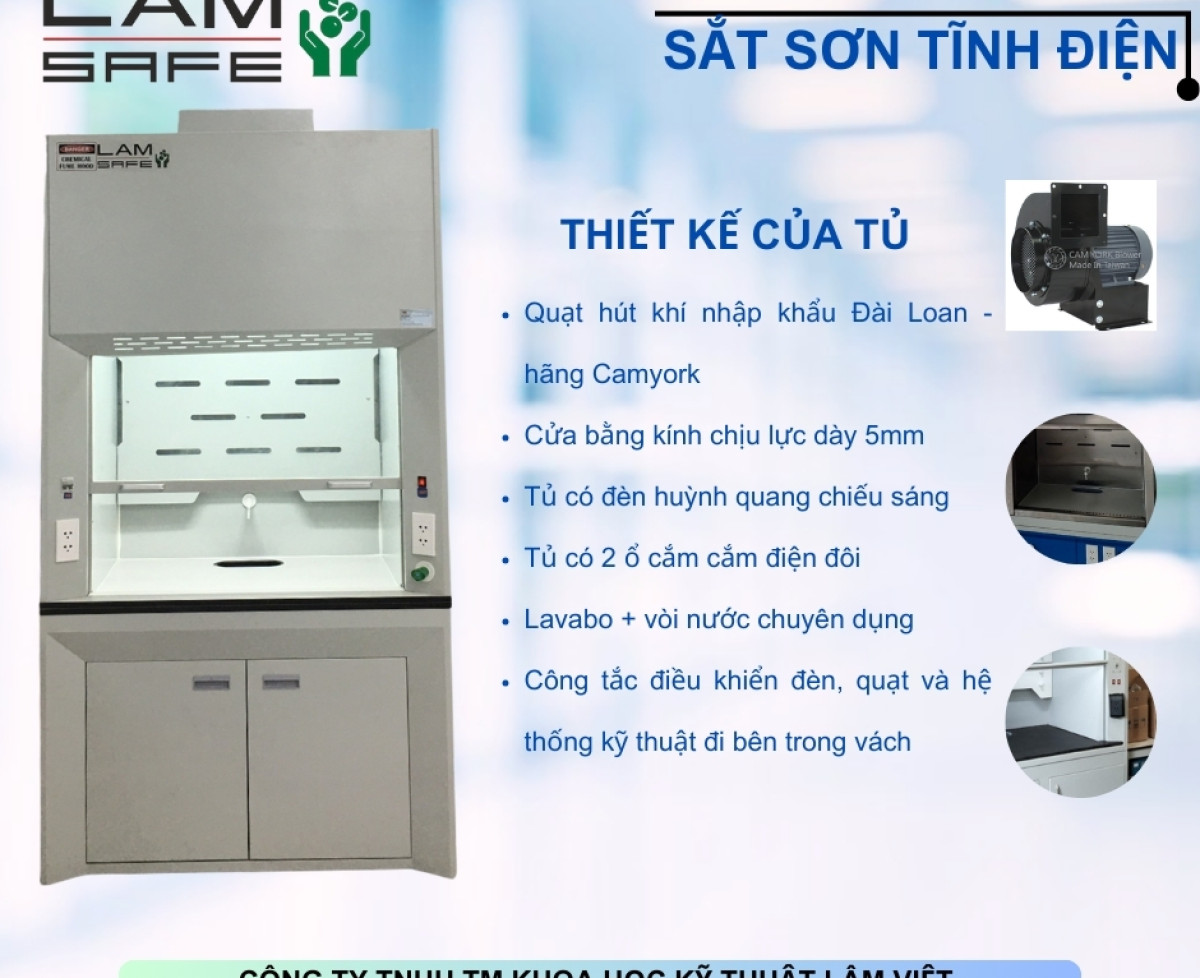 Tủ hút khí độc phòng thí nghiệm