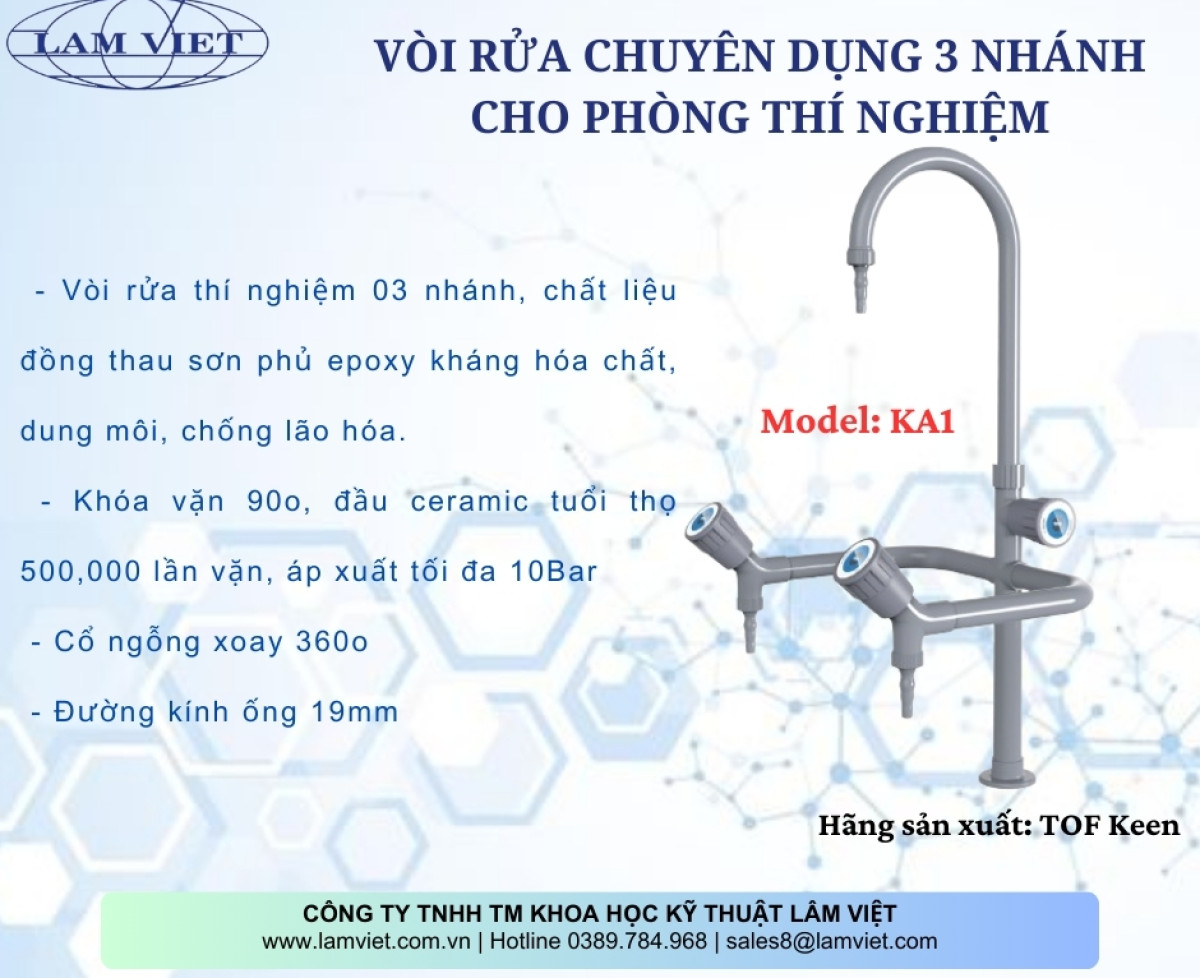 Vòi rửa chuyên dụng cho phòng thí nghiệm