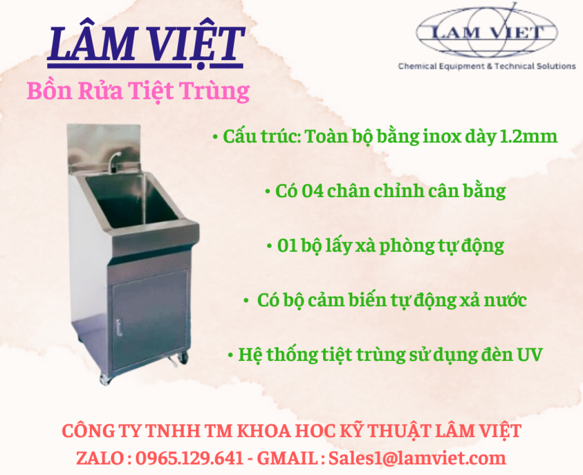 Bồn rửa tiệt trùng