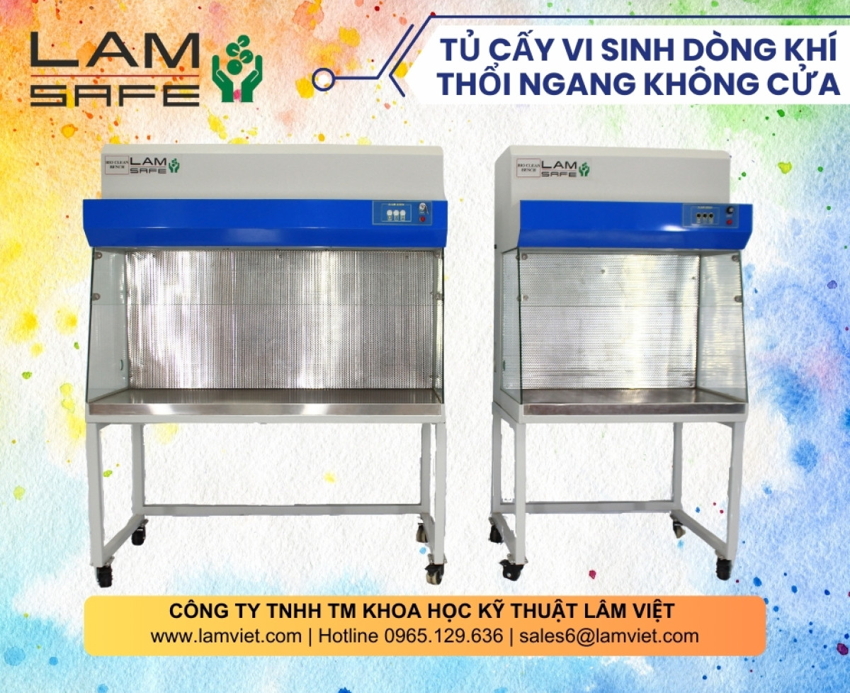 Tủ Cấy Vi Sinh Dòng Khí Thổi Ngang Không Cửa - LAMSAFE