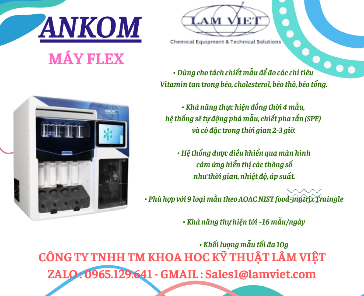 Máy phân tích tách chiết Ankom Flex