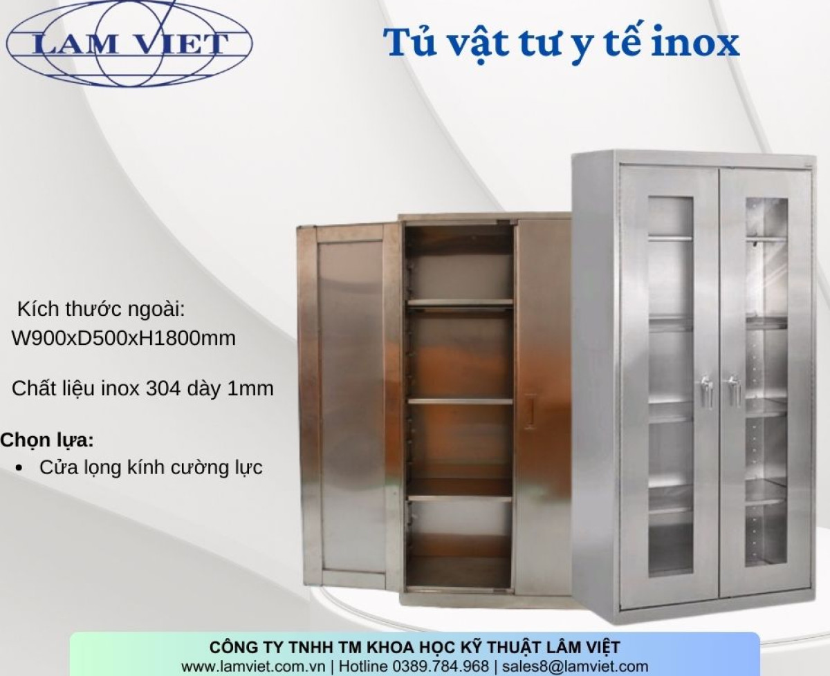 Tủ chứa vật tư bằng inox 304