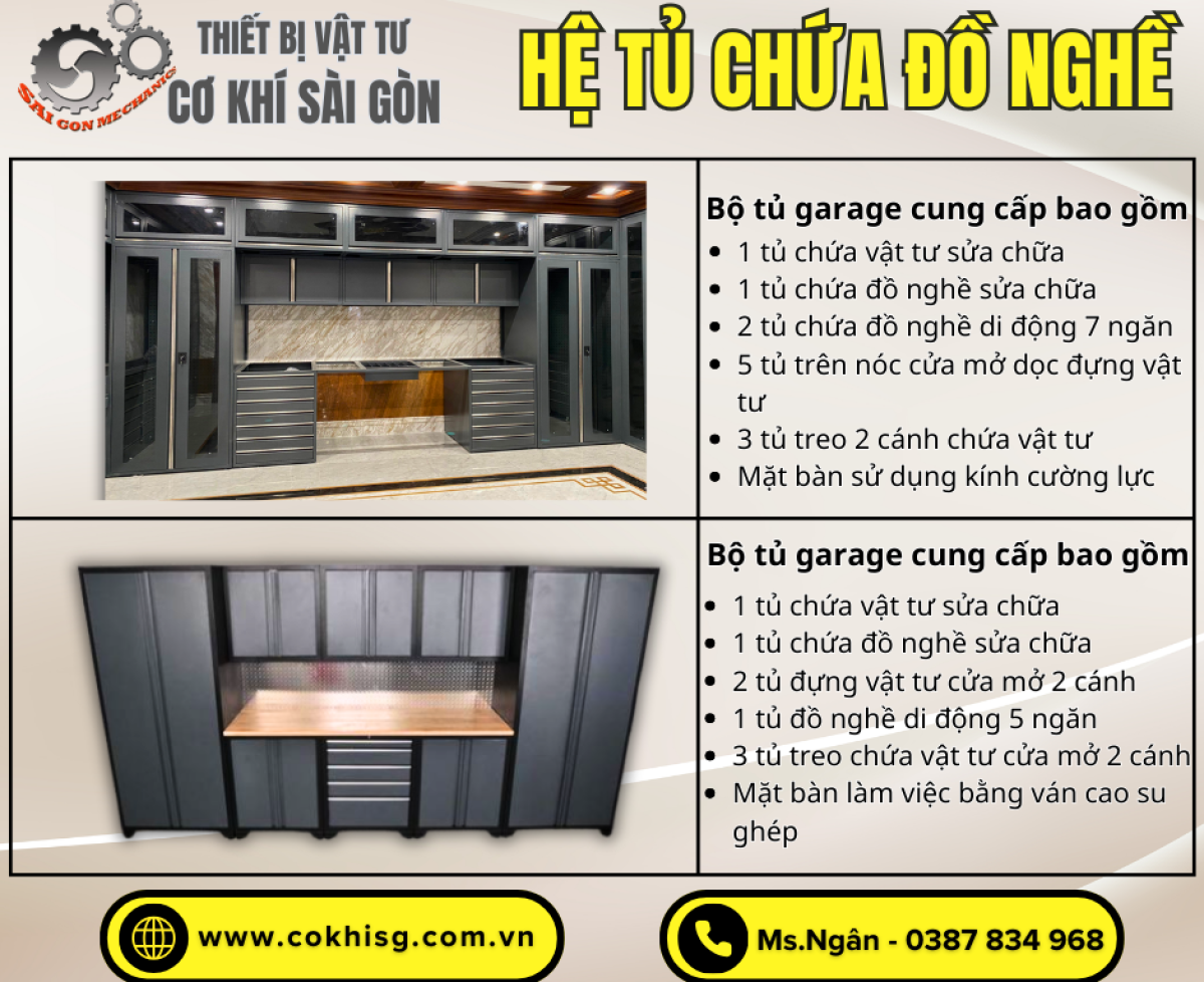 Tủ Đồ Nghề Dành Cho Gara