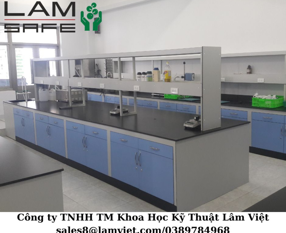 Bàn thí nghiệm trung tâm không chậu rửa