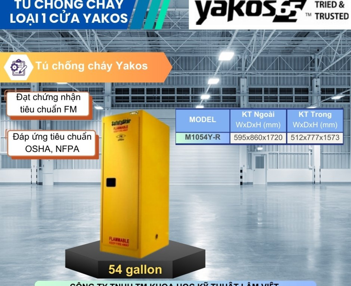 Tủ Chống Cháy Loại 1 Cửa - YAKOS65