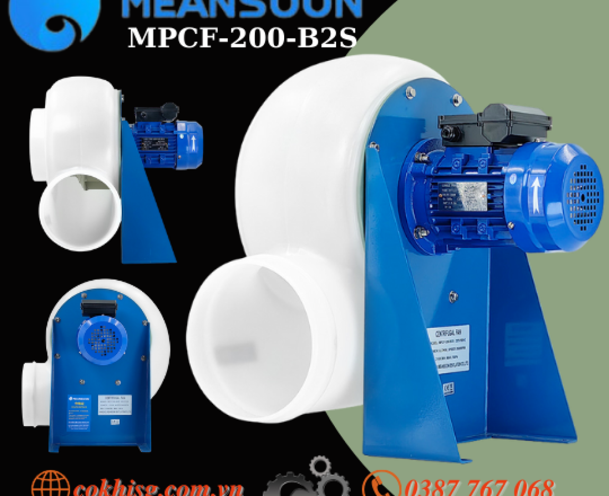 QUẠT HÚT CHỊU ACID MPCF-200-B2S