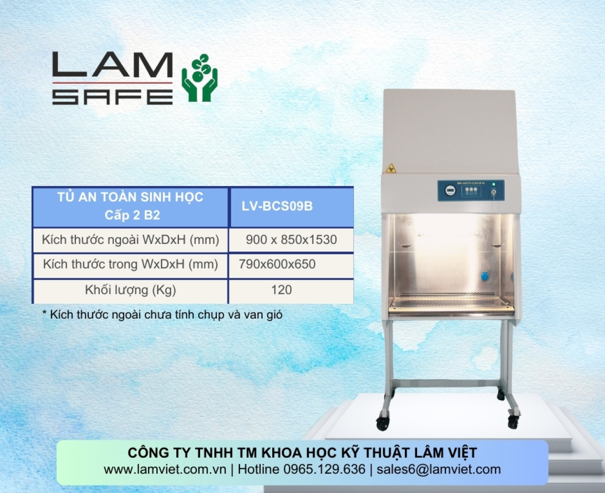 Tủ An Toàn Sinh Học Cấp 2 B2 -LAMSAFE