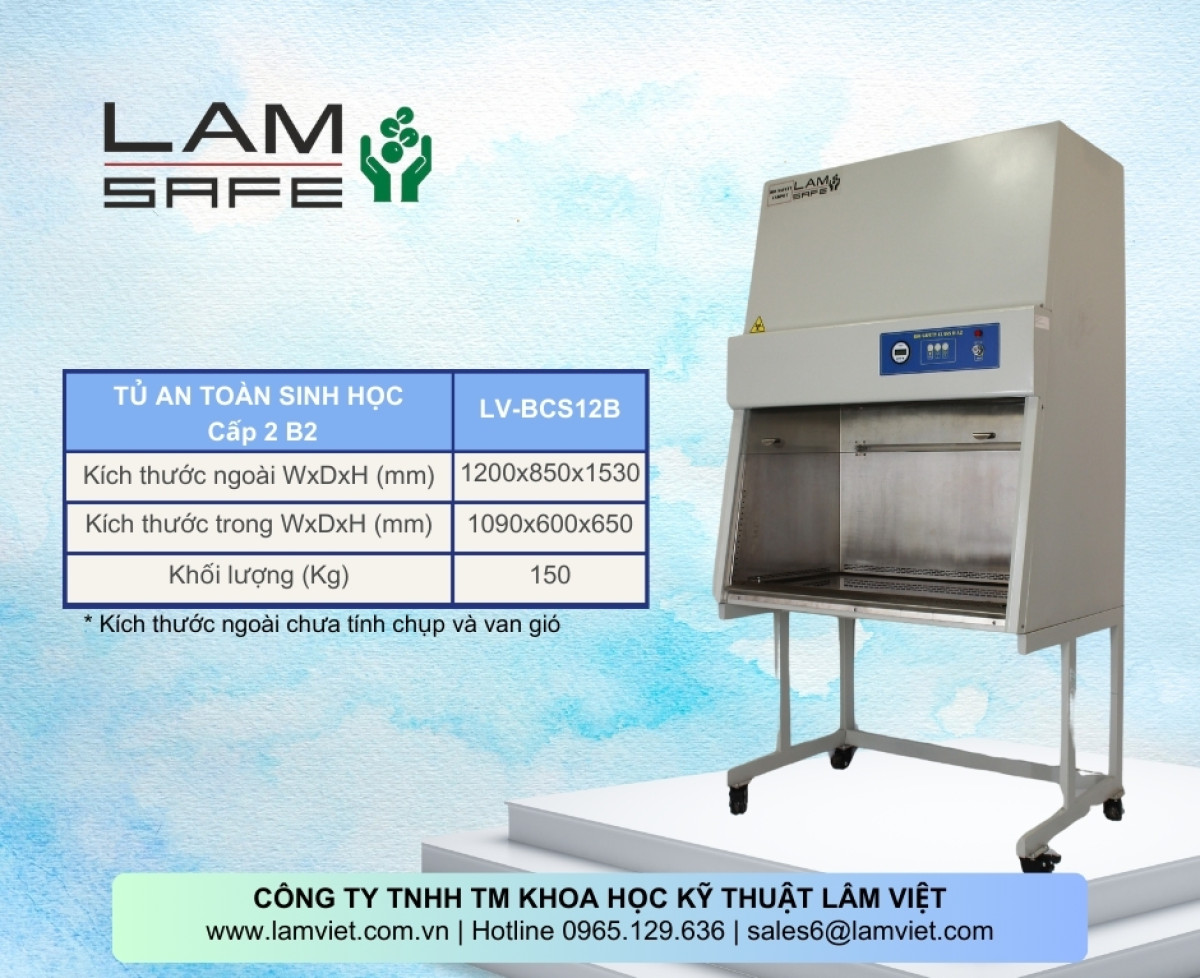 Tủ An Toàn Sinh Học Cấp 2 B2 -LAMSAFE