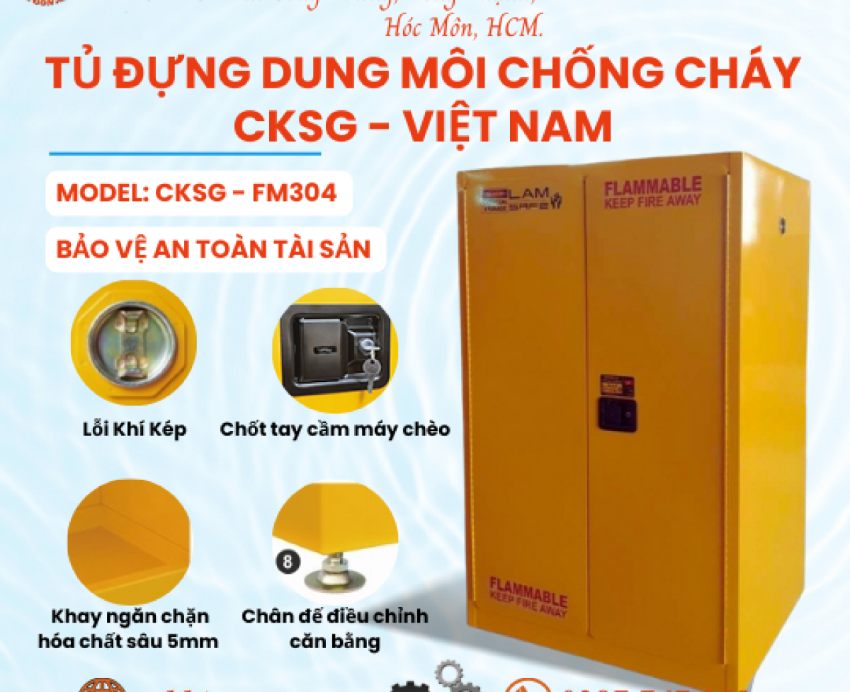 Tủ đựng dung môi chống cháy LV-FM304