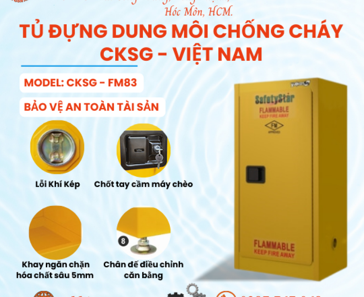 Tủ đựng dung môi chống cháy LV-FM304