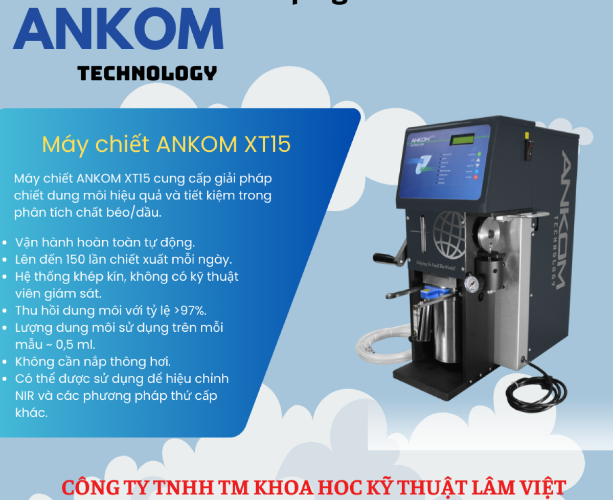 ANKOM XT15 - Giải pháp phân tích béo thô