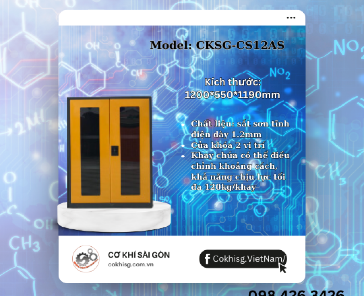 Tủ dựng hóa chất _ CKSG-CS12AS