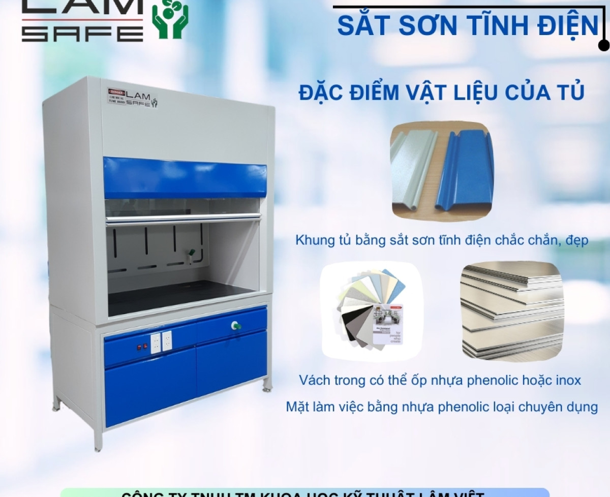 Tủ hút sắt sơn tĩnh điện - CTy Lâm Việt