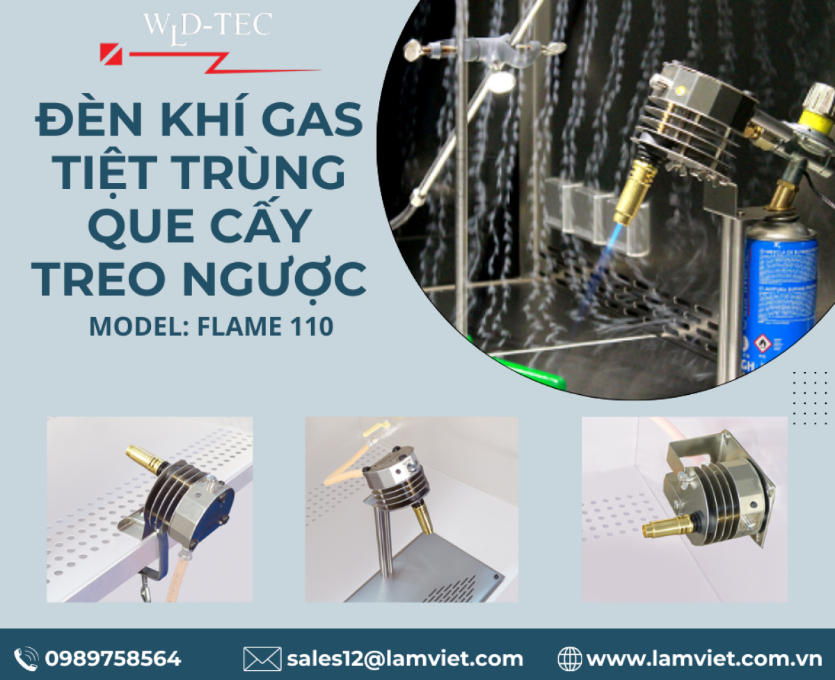 Đèn Khí Gas Tiệt Trùng Que Cấy Treo Ngược