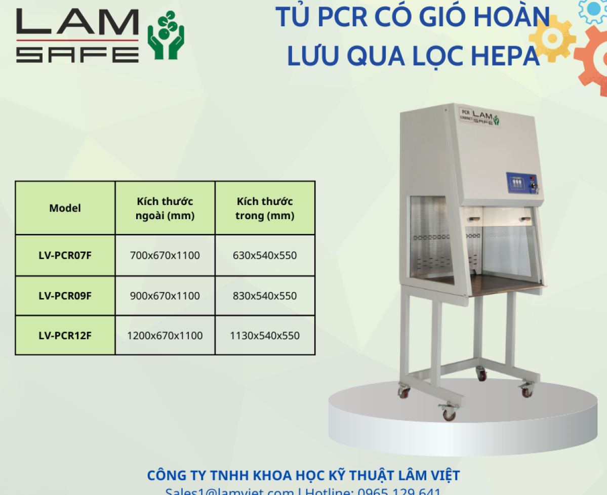 Tủ Pcr - Công ty Lâm Việt